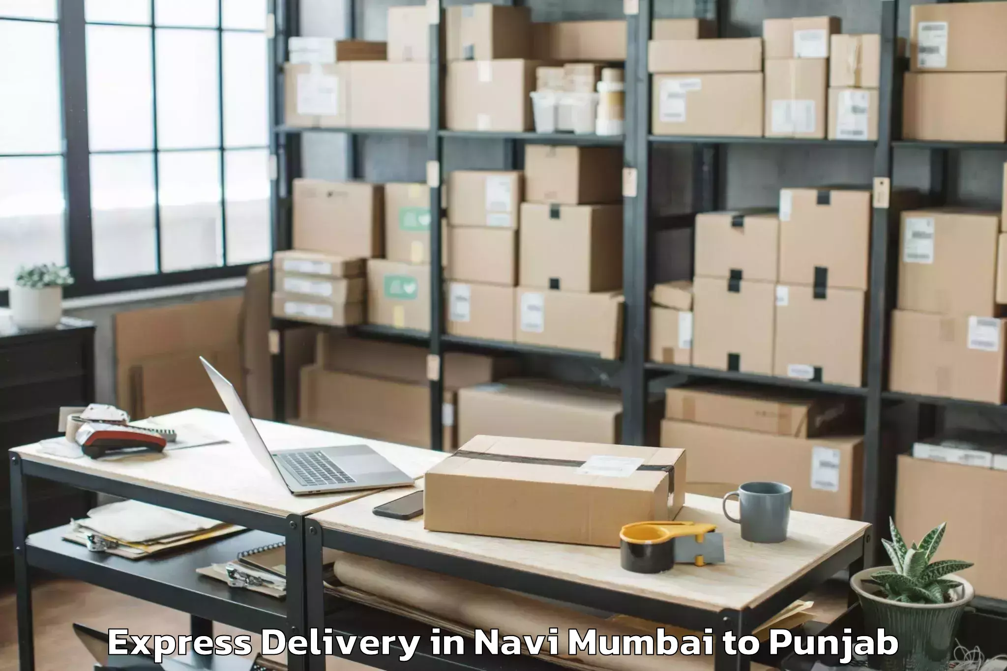 Leading Navi Mumbai to Garhshankar Express Delivery Provider